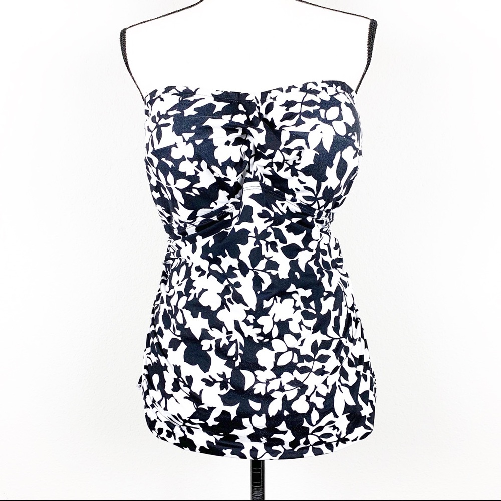 Lauren Ralph Lauren Floral Strapless Swim Top